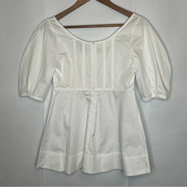 Tuckernuck White Nealy Puff Sleeve Blouse - Image 4