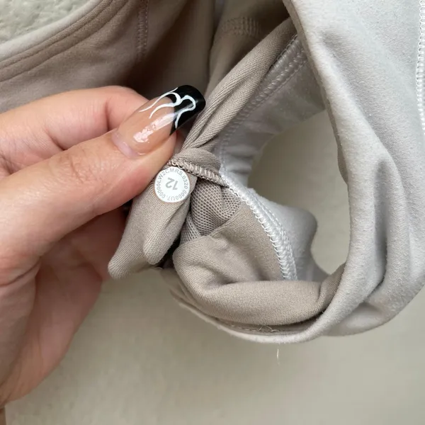 Lululemon White Arise Light Support Racerback Athletic Workout Sports Bra - Image 11