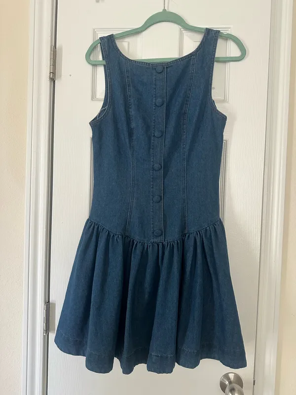Boutique NWT Denim Drop Waist Dress - Image 2