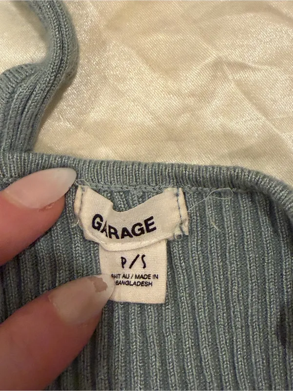 Garage blue tank Top - Image 4