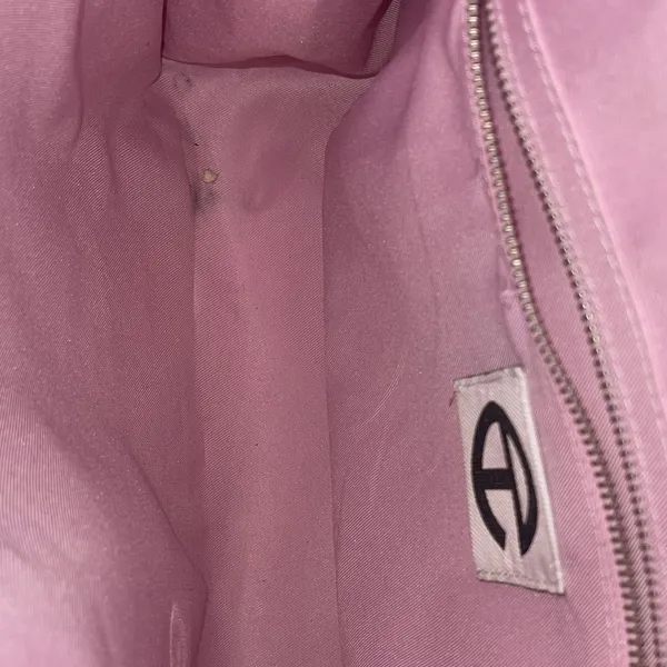 Telfar Shopping Bag Bubblegum Pink Tote Handbag Vegan Leather Crossbody Laptop - Image 5