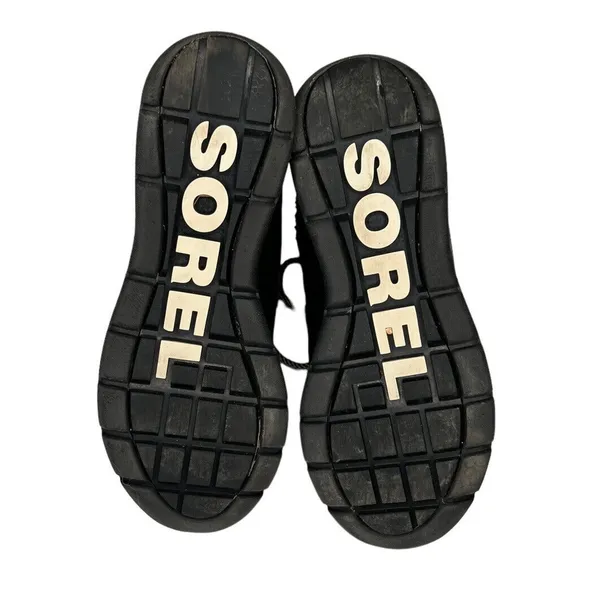 SOREL Explorer Carnival Boots Black/Sea‎ Salt Women’s Size 8.5 - Image 7