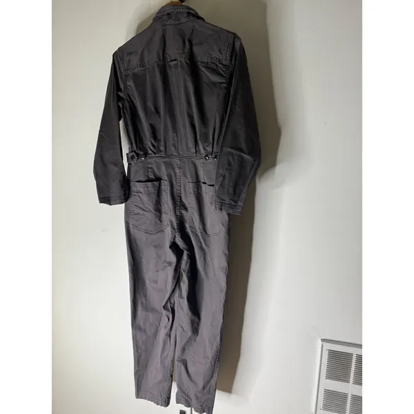 Alex Mill Coveralls long sleeve grey Cotton Twill‎ Utility Jumpsuit Workwear s - Image 2