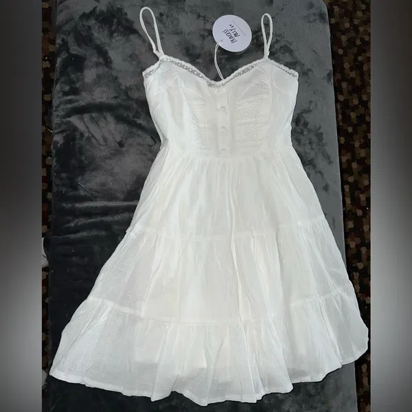 Princess Polly Dlaney Mini Dress in White Size 4 New with tag - Image 5