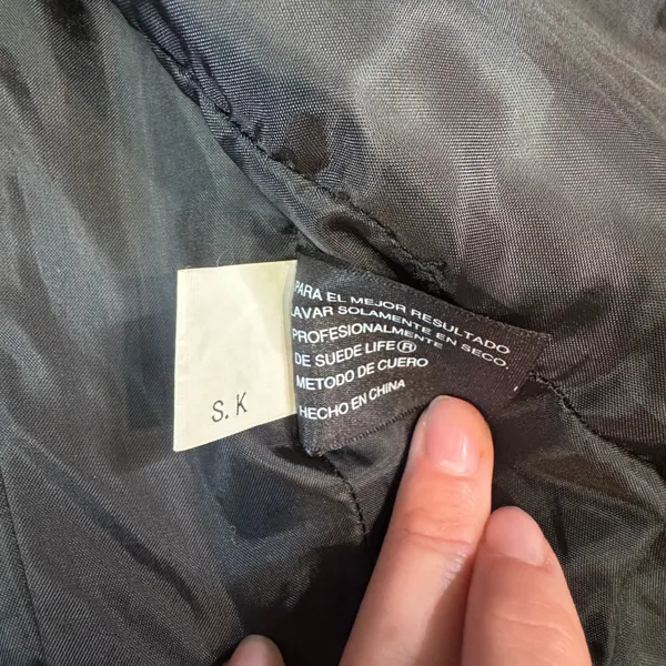 Mixit Y2K Womens Black Quilted Genuine Leather Zip Front Vest Size‎ 10 Medium - Image 6