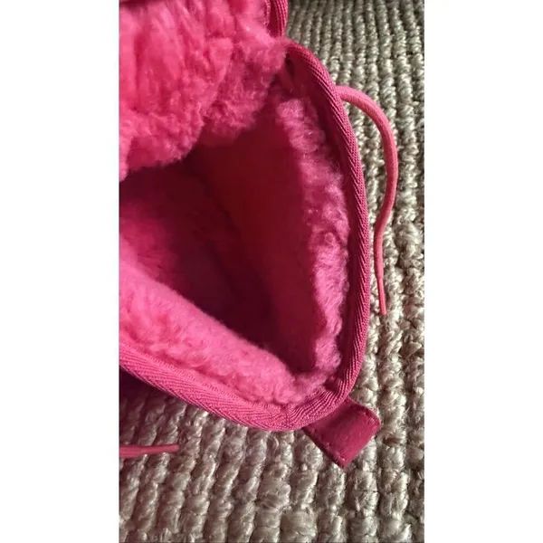 UGG Pink Neumel Boots Women’s Size 7 Shearling Lined Suede - Image 7