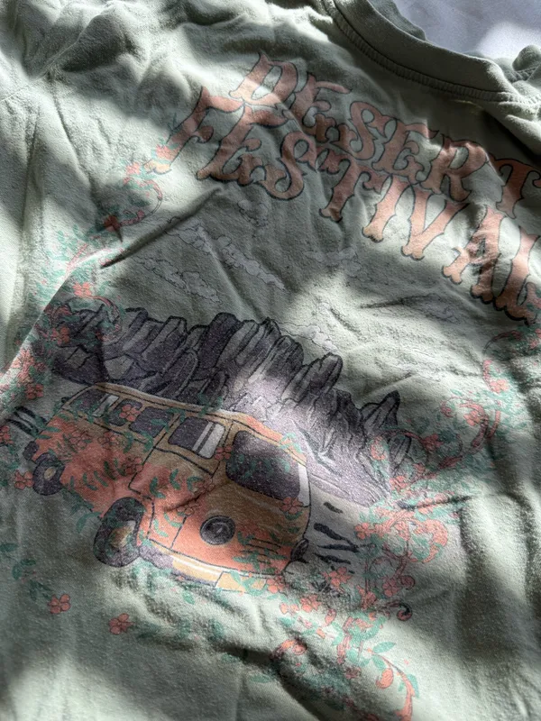 Tour Graphic Tee Green Size M - Image 5