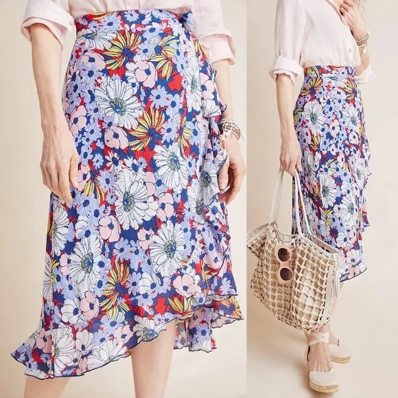 Anthropologie Maeve Sybil Wrap Skirt - Image 2