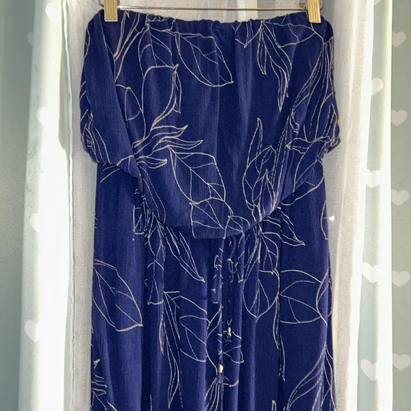 J Valdi Size M Strapless Jumper Blue Size M - Image 3