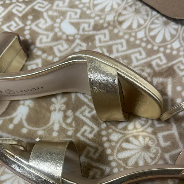 Chinese Laundry Gold Ankle Strap Heels - Image 11
