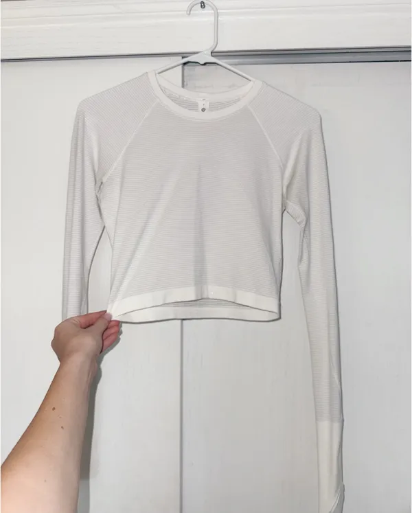 White Lululemon Swiftly Tech Long Sleeve - Image 5
