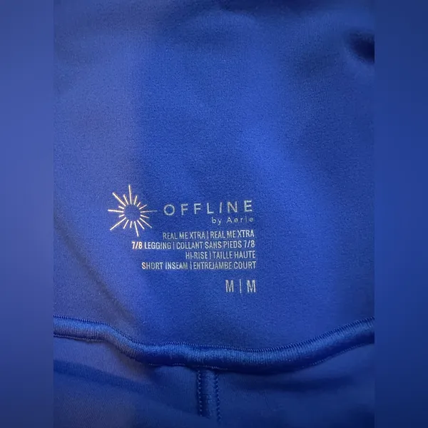 Aerie Offline blue leggings size M - Image 4