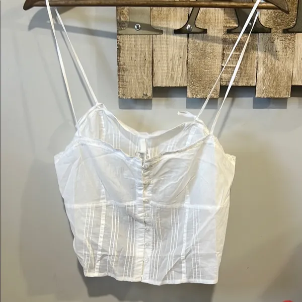 SKIMS White Fitted Bustier Camisole - Image 9