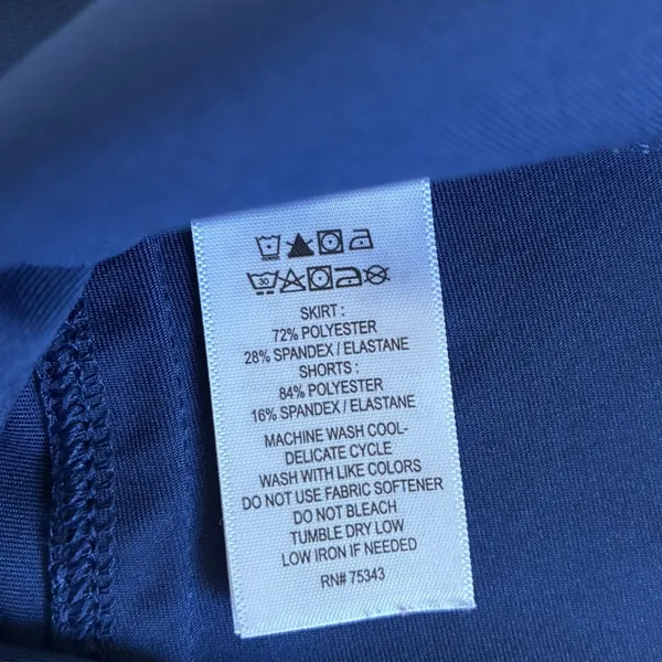 Tommy Bahama Golf Skort Womens Large Navy Blue Ruffle‎ Hem Athletic Skirt Shorts - Image 4