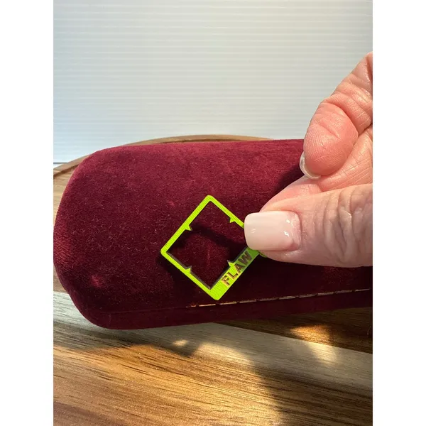 Gucci Burgundy Velvet Hardshell Sunglasses CASE ONLY Satin Lined Designer - Image 10