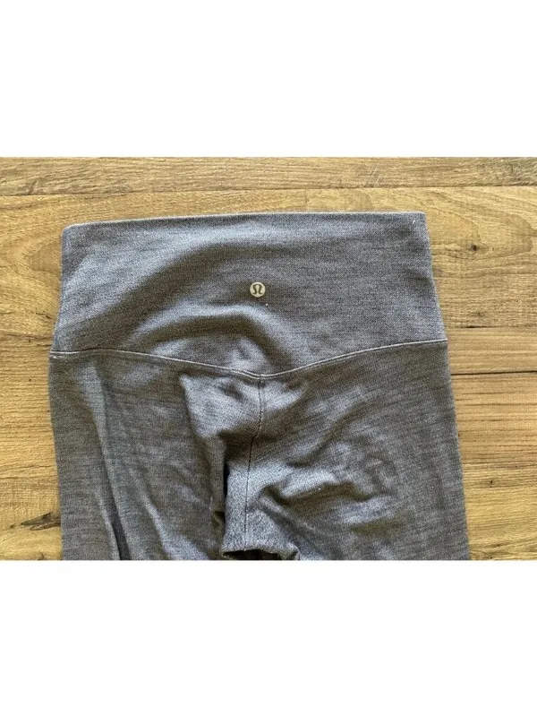 Lululemon Align Pant II 25" Leggings W5CFGS Herringbone Gray High Rise Women's 6 - Image 6