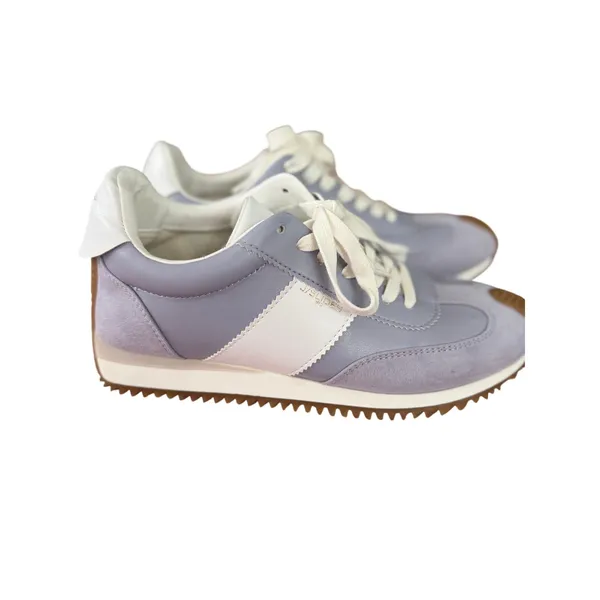 J/Slides NYC Lavender Retro Sneakers Women's 7.5 Gum Sole Mixed Media - Image 3