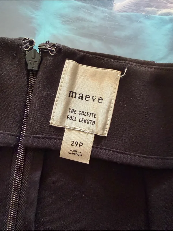 Maeve Colette Embroidered High-Rise Wide-Leg Full-Length Pants 29P - Image 10