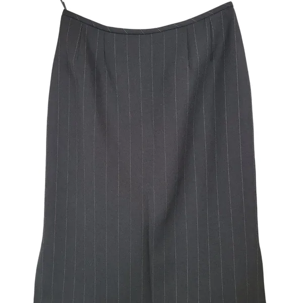Tahari‎ Arthur Levine Women Black Pinstripe Career Skirt Size 4 - Image 3