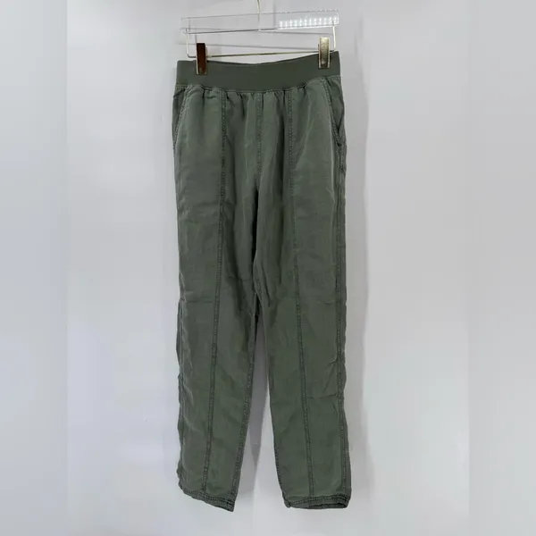 Faherty‎ green Arlie Pant size small - Image 2