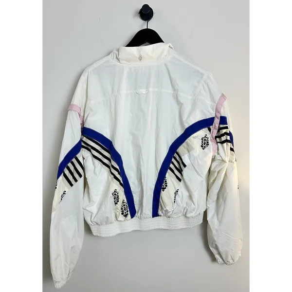 FREE PEOPLE Movement Track In Action Jacket in Ivory Combo Size Large - Image 7