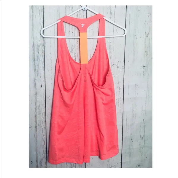 Old Navy Women’s Orange Athletic Tank Sz M - Image 8