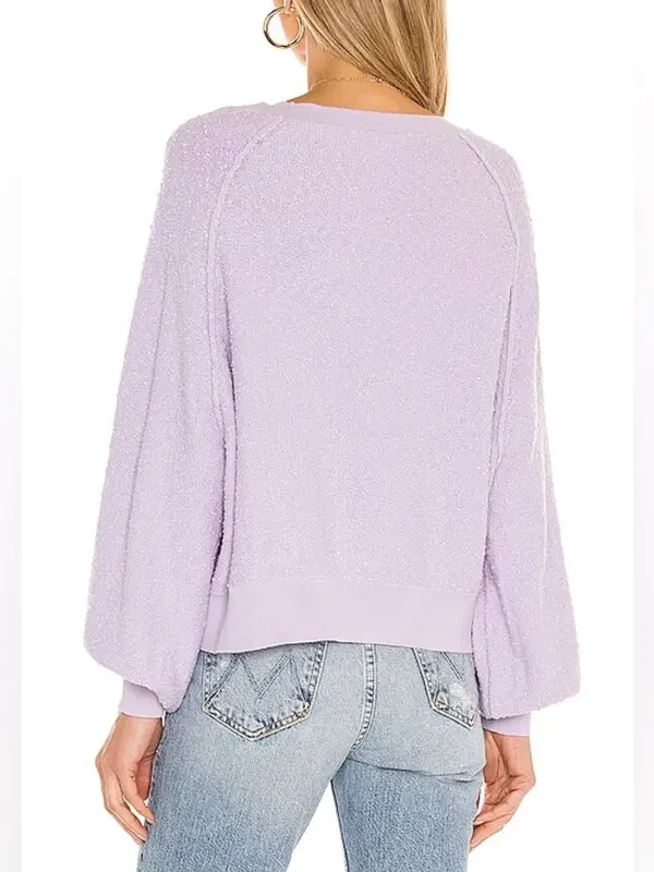 Free People Found My Friend Pullover in Lavender, Size XL, NEW - Image 2