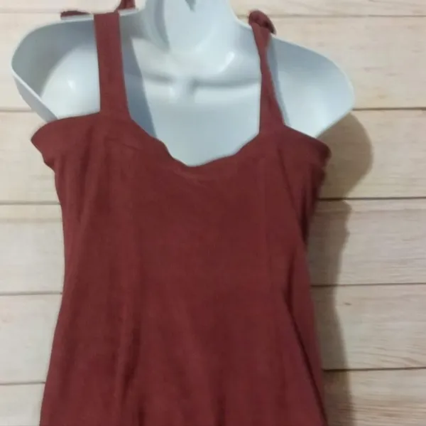 FREE People‎ Bronze Mini Dress Size Large $68 - Image 5