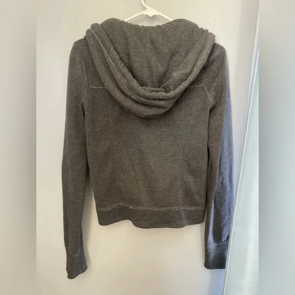 Abercrombie & Fitch Charcoal Hooded Y2K Jacket - Image 4