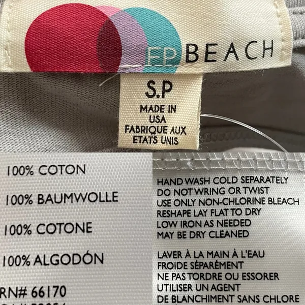 FP Beach Free People Womens Dress Gray Grey Maxi Cut Out Back Cotton Size Small - Image 7