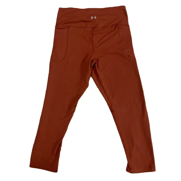 Under Armour Leggings Pants Meridian Cropped Leggings Cinna Red‎ Size M - Image 4