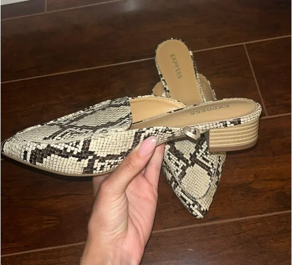 Express Loafers Snakeskin Slip-On - Image 3