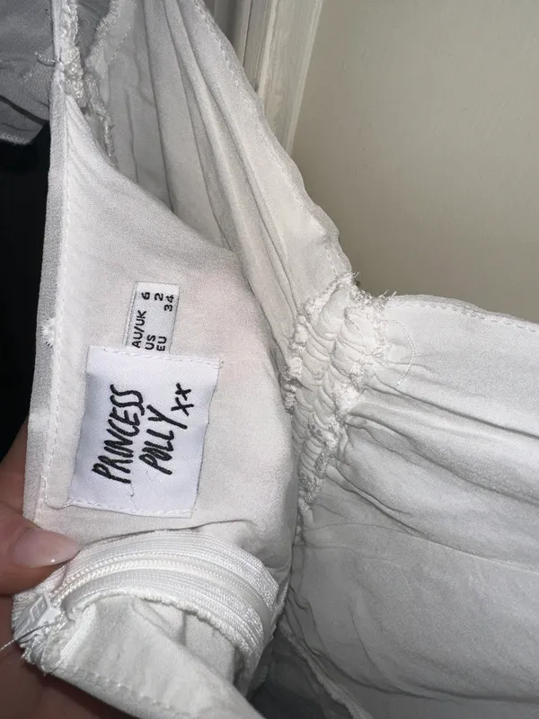 Princess Polly White Mini Dress - Image 3