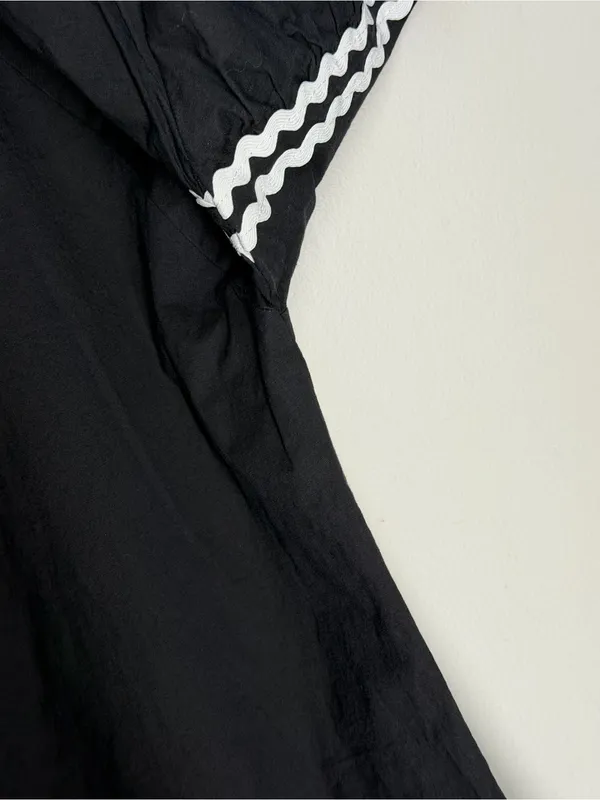 Anna Lane & Co Ric Rac Shift Dress Bell Sleeve Boutique Mod Resort‎ Vacation - Image 6
