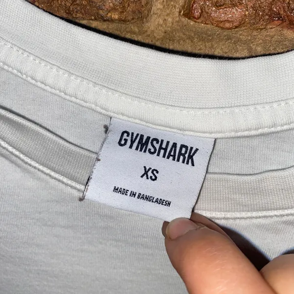 Gymshark White GSLC Graphic Oversized Long Sleeve T-Shirt Women's Size XS - Image 6