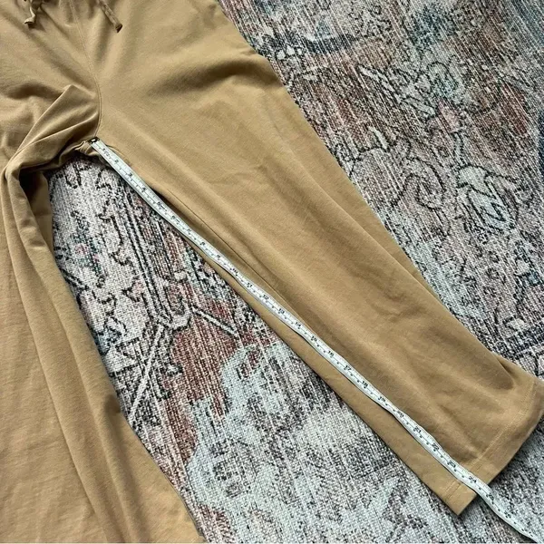 VINCE Cropped Wide Leg Pant in Dune Size XS Tan Tie Waist Drawstring Casual Pant - Image 8