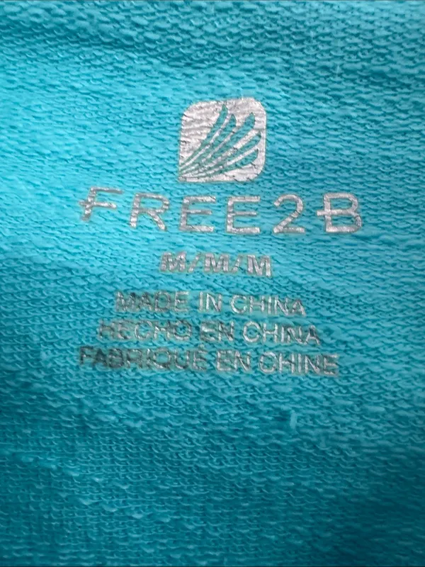 Free2B Lightweight Active Women's Sweatshirt-Beach Boucle Hoodie in Wave Blue - Image 13