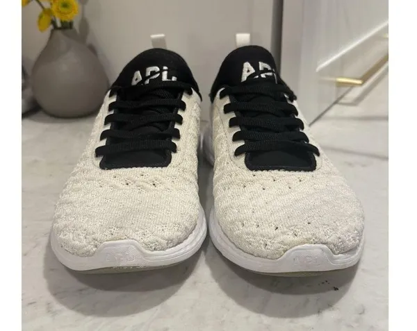 APL Women's 7 White Black Techloom Phantom W Sneakers Shoes Gym Athletic Lifting - Image 2