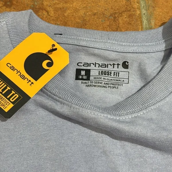 NWT Carhartt Loose Fit Heavyweight Blue Short Sleeve‎ Tee Casual Cotton size M - Image 3