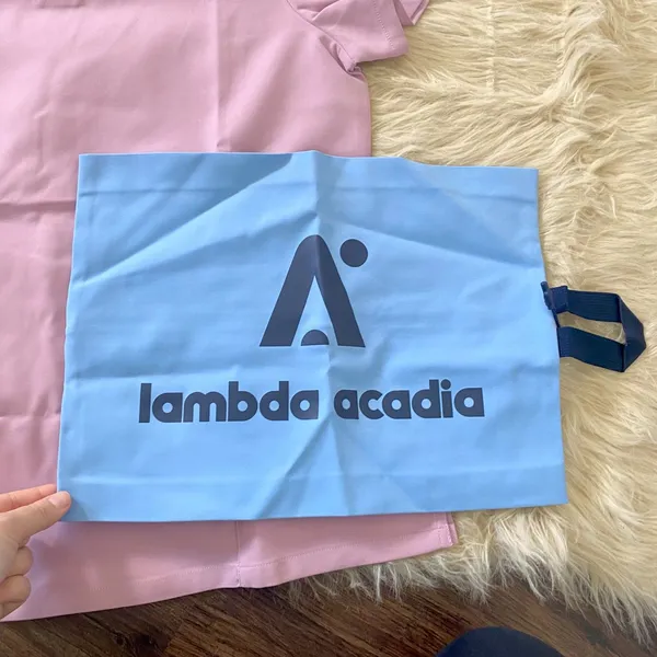 NWT Lambda Acadia Stella Every Day Scrub Top M Pink Lilac Size M - Image 12
