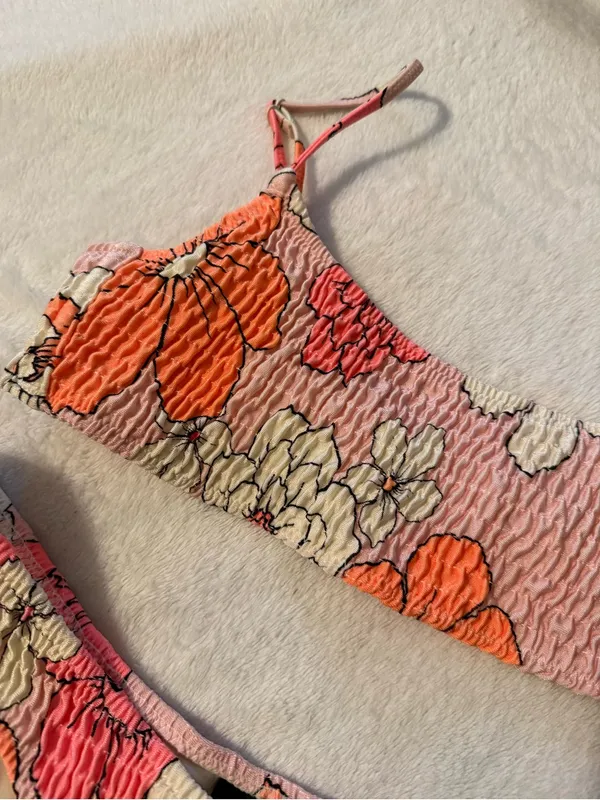 Triangl Floral Smocked Bikini - Image 2