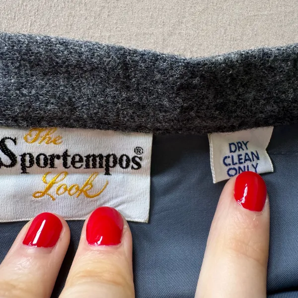 Vintage 90s Sportempos A-Line Wool Skirt - Image 6
