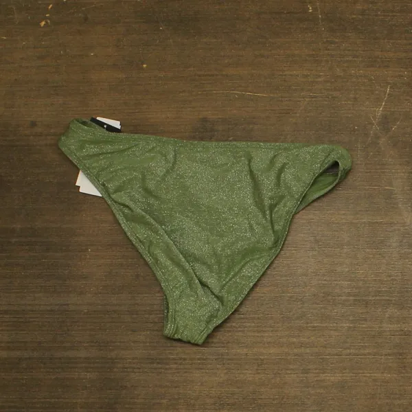 NWT Salt + Cove Juniors Lurex Hipster Bikini Swim Bottom SC25081GB Olive Green L - Image 5