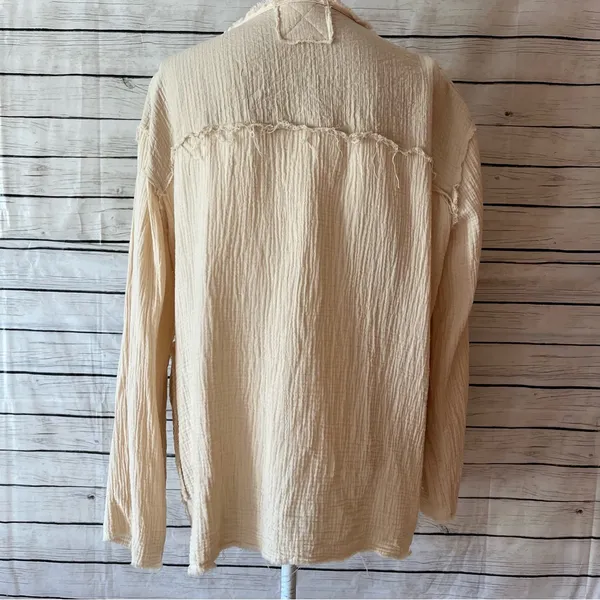 POL Gauze Style Jacket with Boho Charm - Image 9