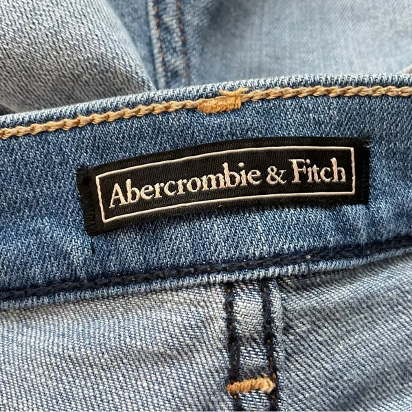 Abercrombie & Fitch Distressed Cut Off Jean Shorts Size 27 - Image 6