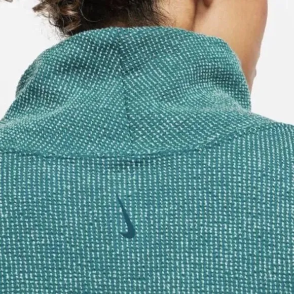 Nike Therma-FIT‎ Yoga Luxe Textured Pullover | Teal Cowl Neck | Women’s 1X - Image 4