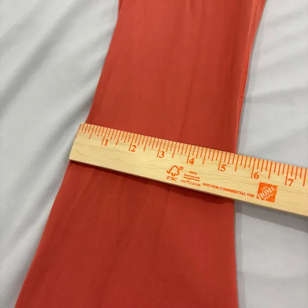 OFFLINE by Aerie RealMe Xtra Flare Leggings Coral Orange Crossover Twist M Short - Image 13