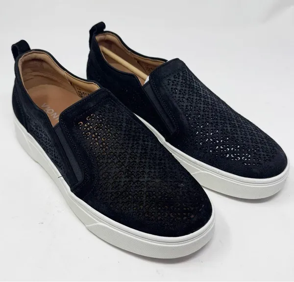 Vionic Kimmie Perf Slip-On Sneakers Size 9 Black - Image 3