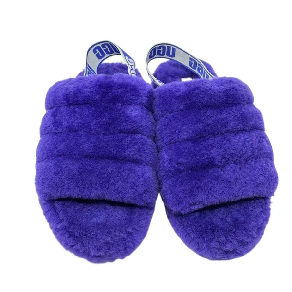 UGG Women’s Fluff Slide with Strap Purple Size 9 - Image 4