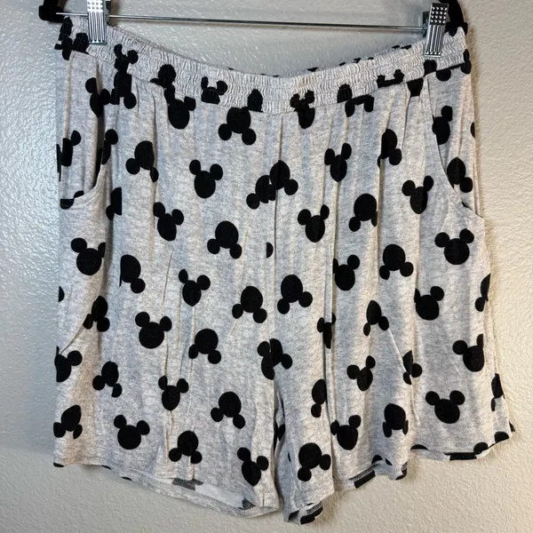 Disney short pajama set Black Mickey Design SZ:XL - Image 9